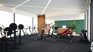 phòng tập gym tại căn hộ jamila khang điền